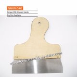 C-60 Construction Decoration Paint Hardware Hand Tools Erasing Knife with Wooden Handle