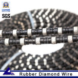 Rubber and Spring Diamond Wire for Stone Quarry