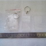 Blank Plastic Photo Frame Keychain Picture Insert Key Chain
