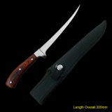 Fishing Knife with Wooden Handle (#3386)