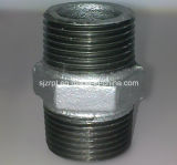 Galvanized Malleable Iron Pipe Fitting Hexagon Equal Nipple