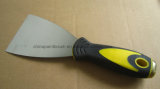 Double Colors Putty Knife with Rubber Handle