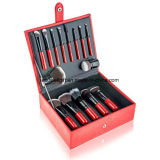 15 Piece Premium Cosmetics Brush Set with Stylish Storage Box