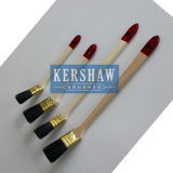 Radiator Brush (paint brush pure natural black bristle with long&short poplar handle, gooden color ferrule)