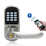 Zinc Alloy Access Control Bluetooth Password Smart Door Lock