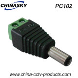 CCTV Male DC Power Jack with Screw Terminal (PC102)