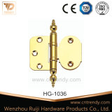 Competitive Polished Door Brass Hinge with Fixed Pin