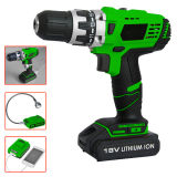 Lithium-Ion Battery 18V Cordless Drill with LED Light