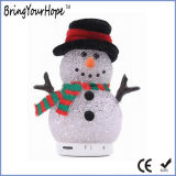 Colorful Crystal Snowman Shape Christmas Bluetooth Audio Mini Speaker (XH-PS-662)