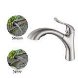 Flg Brass Brushed Nickle/Chrome Pull out Kitchen Sink Faucet Taps