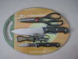 Stainless Steel Knives Set with Cutting Board No. Kns-5b03
