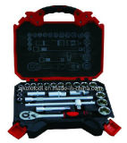 25PC Car Maintenance Hand Tool Box with Combination Sockets