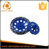 Double Row Segmented Diamond Cup Grinding Wheel for Granite Marble