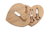 4PCS Stainless Steel Cheese Knife with Wood board (SE-2015)