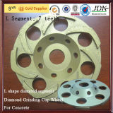 for Concrete L Shape Diamond Segment Diamond Grinding Cup Wheel