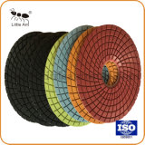 80, 100, 125, 150, 180mm Wet Use Convex Diamond Polishing Pad for Marble, Granite and Concrete