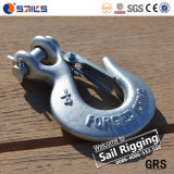 H-331 Steel Drop Forged Galvanized Clevis Slip Hook with Latch