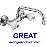 Double Handle Wall-Mounted Kitchen Faucet (GL048X03U)