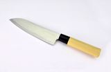 Stainless Steel Santoku Wooden Coating Plastic Handle Kitchen Knives