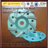 Helical Tooth Diamond Segment Diamond Grinding Cup Wheel for Concrete
