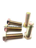 DIN933 Cl. 8.8 Hex Bolt with Yellow Zinc Plated M12X45
