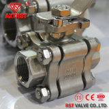 3PC 2000wog Threaded Stainless Steel Ball Valve with ISO5211 Mounting