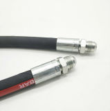 Two Wire Braided Hydraulic Hose with Jic Male Fittings for Machinery Equipments