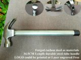 34.5cm Length Steel Tube Handle Durable Claw Hammer