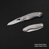 Folding Knife with Anodized Aluminum Handle (#3961)