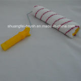Red Strips Microfabric Paint Roller with Handle