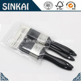 Filament Paint Brushes with Balck Plastic Handle