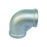 Stainless Steel Pipe Fitting SS304 BSPT NPT Thread Screw 90 Elbow 1/2inch