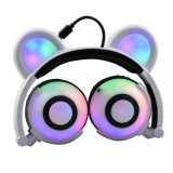 Cute Bear Ears Headphones with LED Lights
