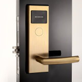Stainless Steel Golden Electronic Keyless Smart Hotel Door Lock (SUS304)