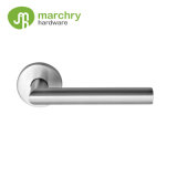 Double Sided Stainless Steel Oval Tube Wooden Door Handle