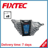 Fixtec Hand Tools 8PCS CRV Offset Ring Spanner Set