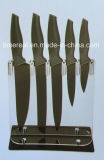 Stainless Steel Kitchen Knives Set with Painting No. Fj-0055