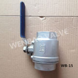 2-PC NPT Ball Valve Fxf with Hand Lever