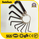 6PCS SAE/Metric Hex Key Allen Ring Wrench Set