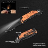 Survival Knife with LED Flashlight (#3486-CAMO-A)