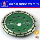 Huazuan High Performance Double Row Diamond Cup Grinding Wheel