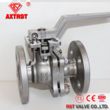 2PC Flanged Stainless Steel Ball Valve with Direct Mounting Pad