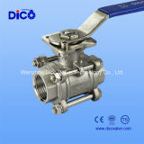 Stainless Steel 3PC Ball Valve with ISO 5211 Mounting Pad