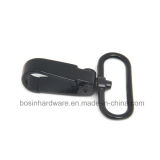 Black Plated Metal Handbag Hardware Swivel Hook