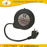147*55.5 mm Screw Mounted Extension Power Cord 4-5 M Retractable Spring Loaded Cable Reel