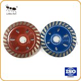 Red and Blue 100 mm Diamond Cup Shape Grinding Wheel for Concrete