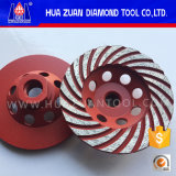 Huazuan Manufacturer Continuous Turbo Stone Diamond Grinding Cup Wheels