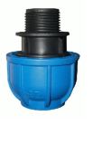 Irrigation Water Supply HDPE Male Adaptor Thread Compression Coupling