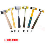 Two-Way Hammer with Wooden/Tubular Steel/TPR Handle