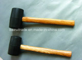 12oz Rubber Mallet Rubber Hammer with Wooden Handle